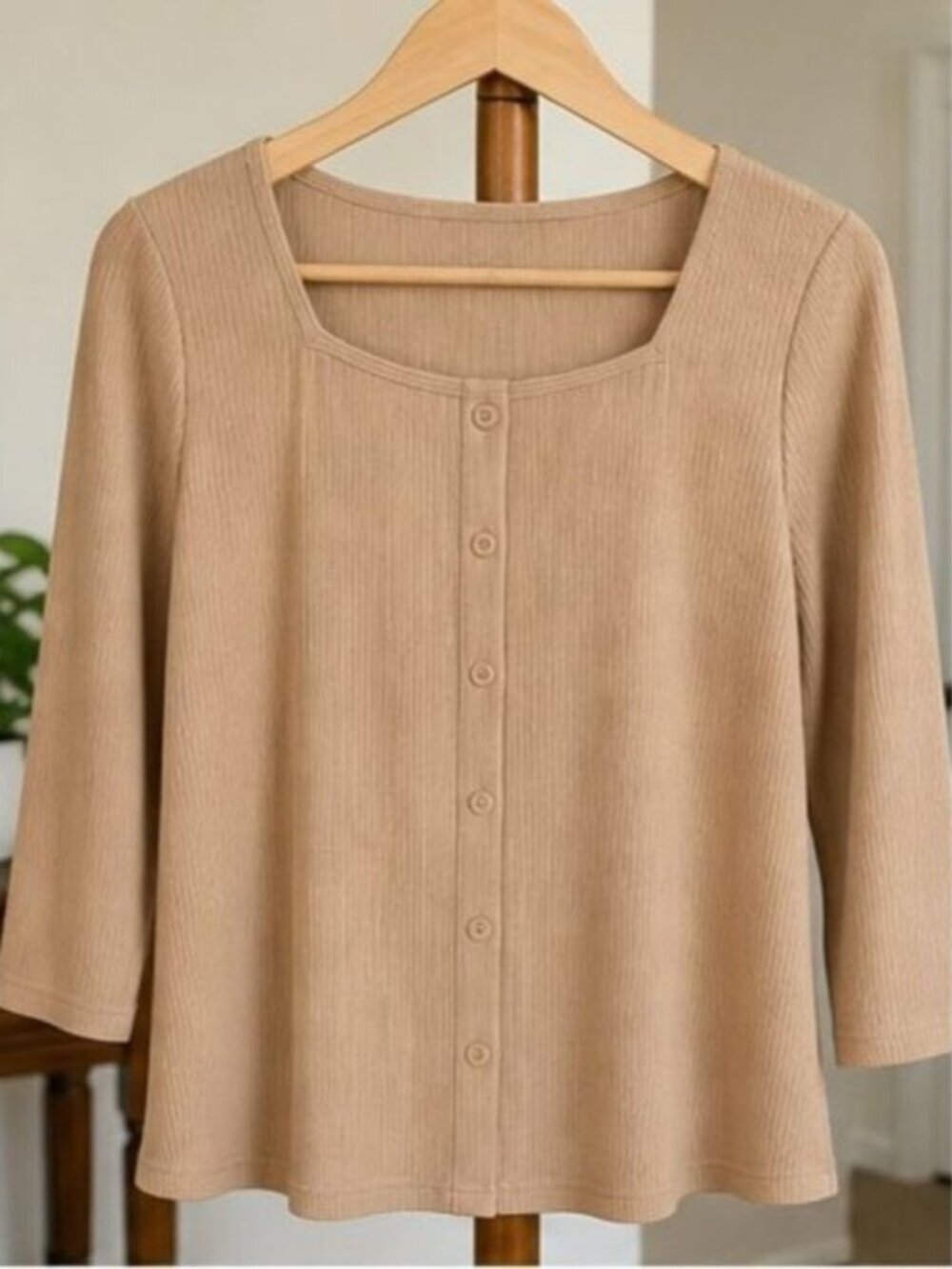 Camel Wrap Blouse